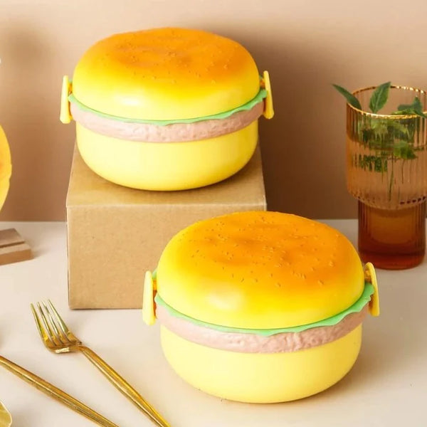 Burger Shaped Round Lunch Box