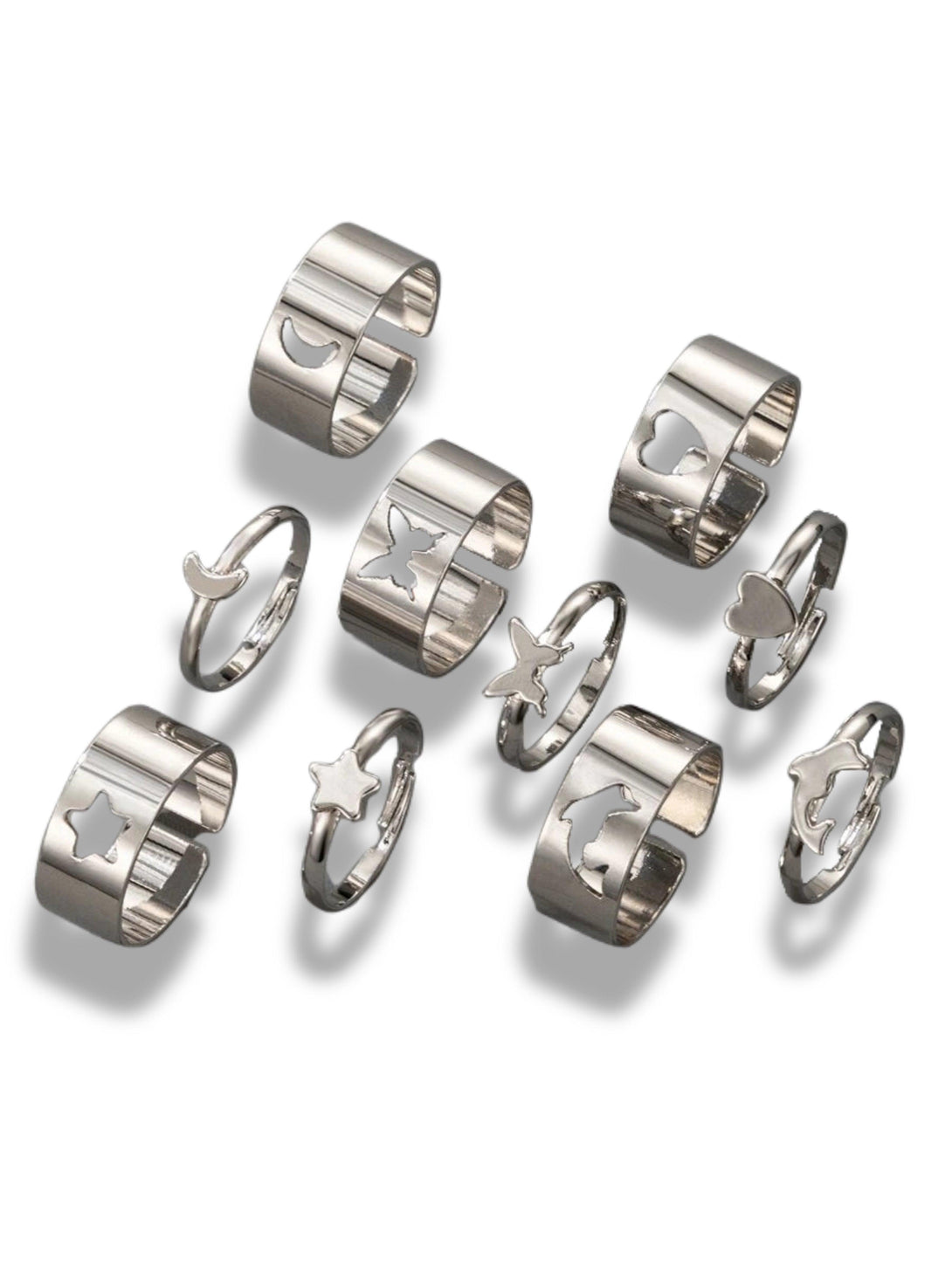 10 Pcs Soulmate Puzzle Rings - Bling Little Thing