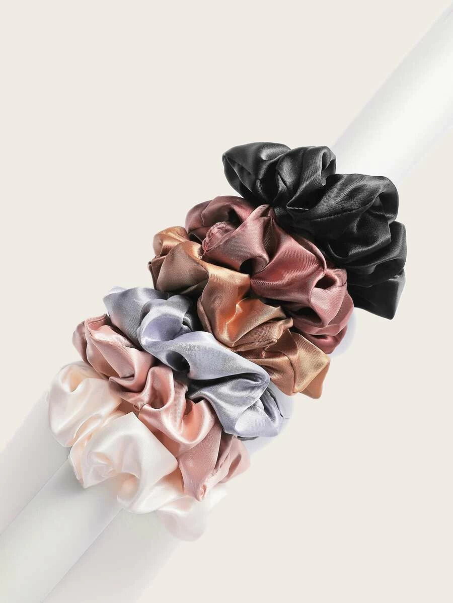 6pcs Solid Scrunchie - Bling Little Thing