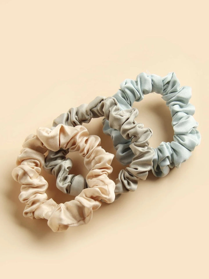 MINIMALIST SOLID SCRUNCHIE SET OF 10 - Bling Little Thing