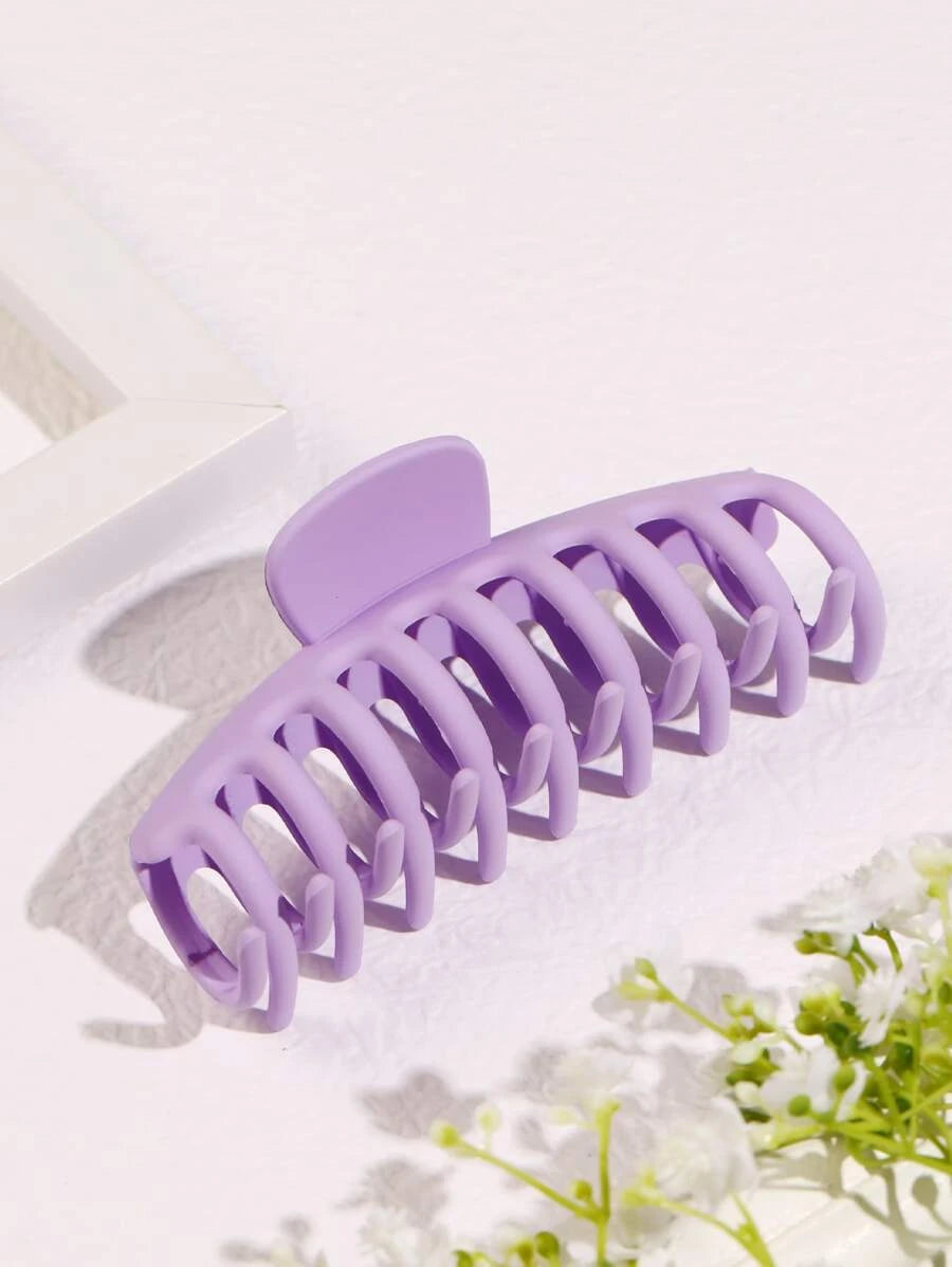 1 Pc Solid Matte Hair Claw Clip - Bling Little Thing