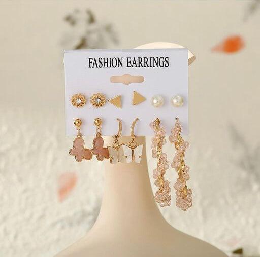 18 Pairs Ecstasy Gold Earrings Set - Bling Little Thing