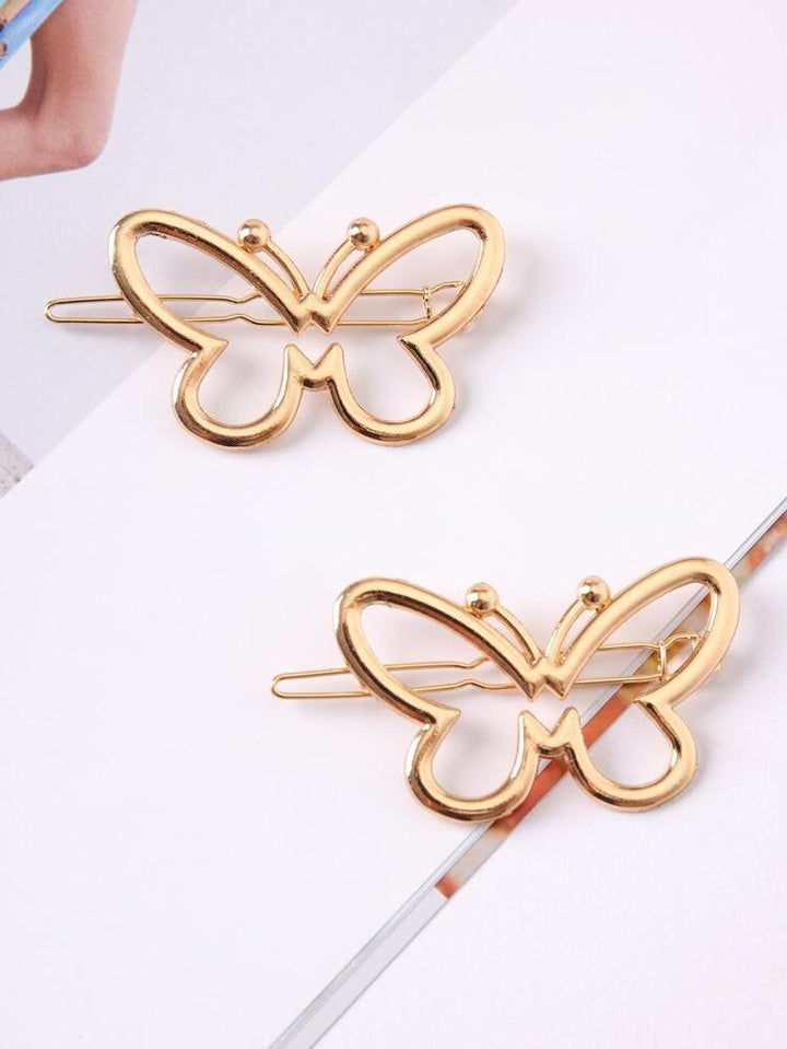 2 Pcs Butterfly Metal Clips - Bling Little Thing