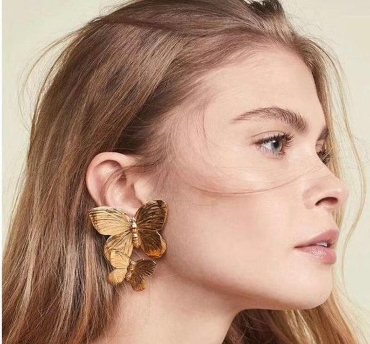 Butterfly Chunky Earrings - Bling Little Thing
