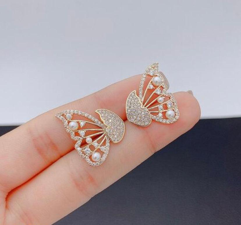 Butterfly Versatile Stud Earrings - Bling Little Thing