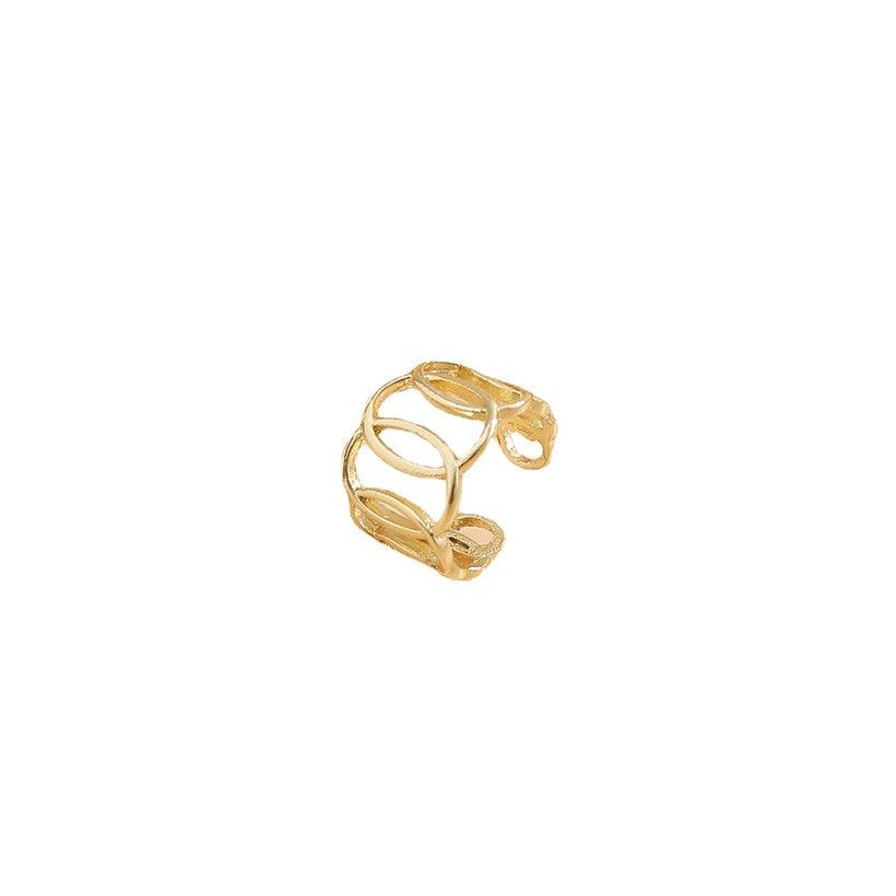 Chain Ring Hollow Retro Fashion Punk Ring - Bling Little Thing