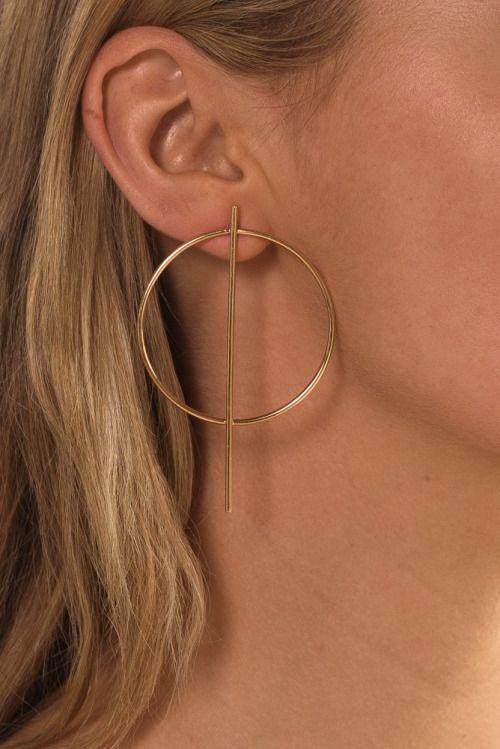 Chic Geometric Hoop Earrings - Bling Little Thing