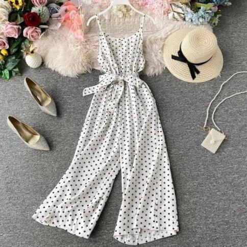 Comfy Partywear Polka Dot Jumpsuit - Bling Little Thing