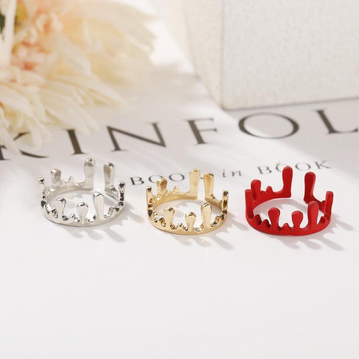 Crown Adjustable Ring - Bling Little Thing