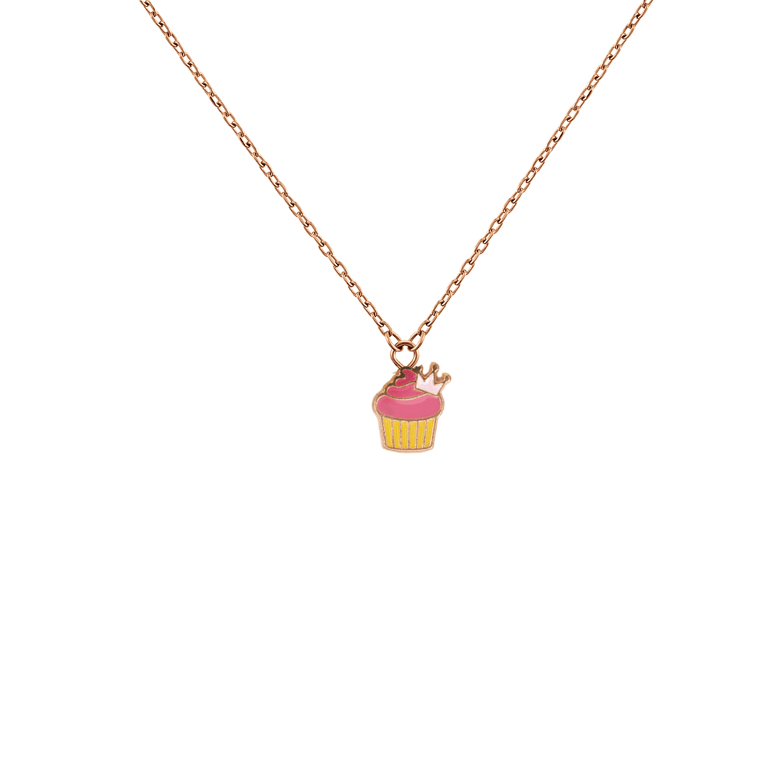Cupcake Charm Minimal Necklace - Bling Little Thing