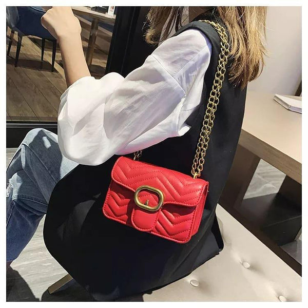 Elegance In A Sling Bag (Red) - Bling Little Thing