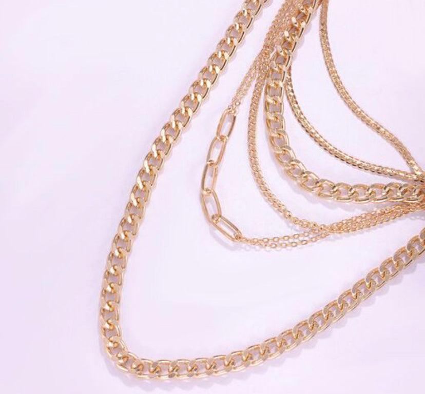 Elite Multilayered Chain Necklace - Bling Little Thing