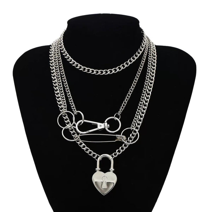 EXTRAAA HEART MULTILAYERED NECKLACE - Bling Little Thing
