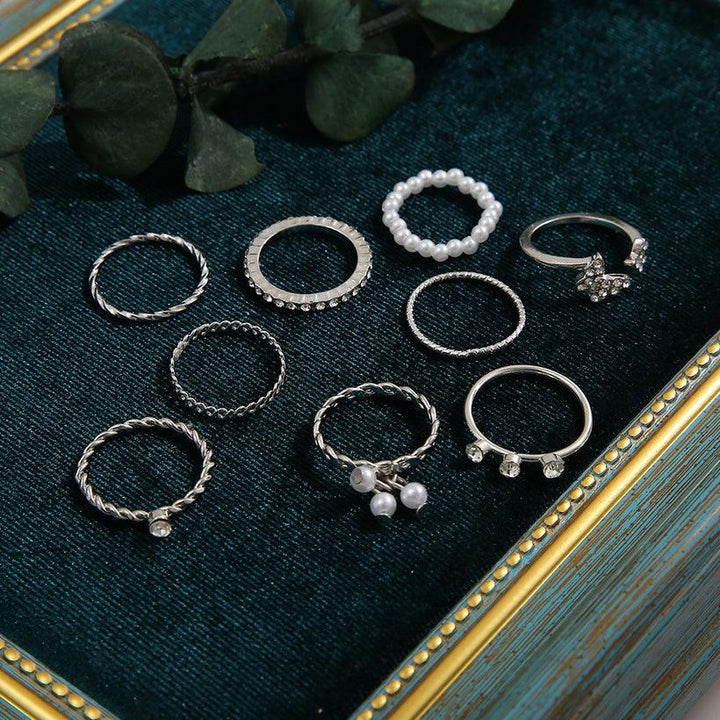 Fashion Geometric Alloy Plating Rings - Bling Little Thing