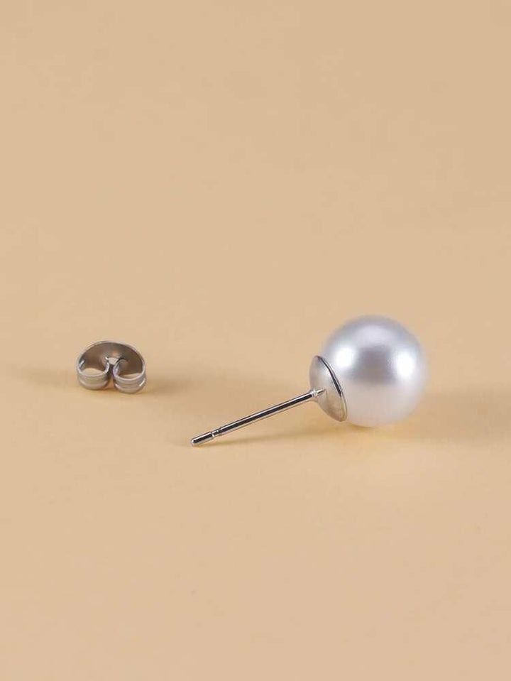 Faux Pearl Stud Earrings - Bling Little Thing