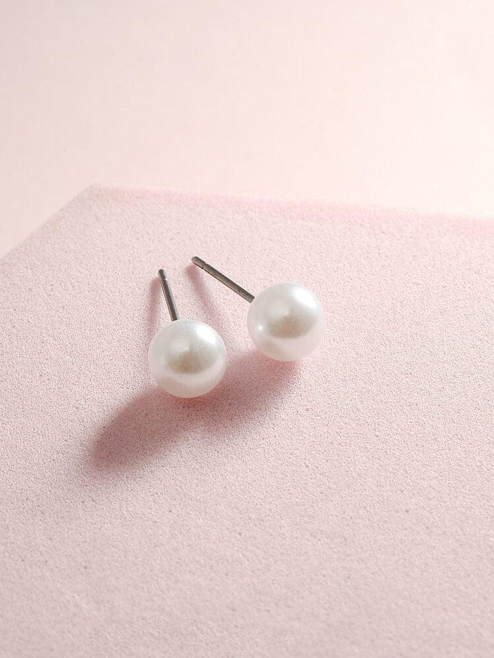 Faux Pearl Stud Earrings - Bling Little Thing