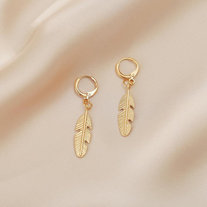 Feather Huggie Earrings - Bling Little Thing