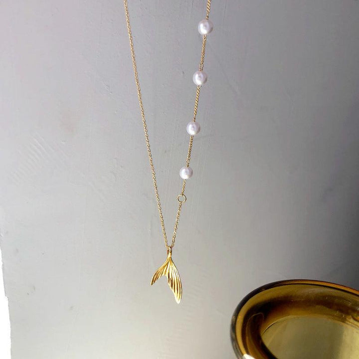 FISHTAIL PEARLS NECKLACE - Bling Little Thing