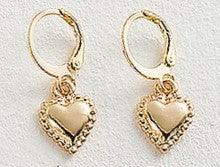 Hearts Padded Huggie Earrings - Bling Little Thing