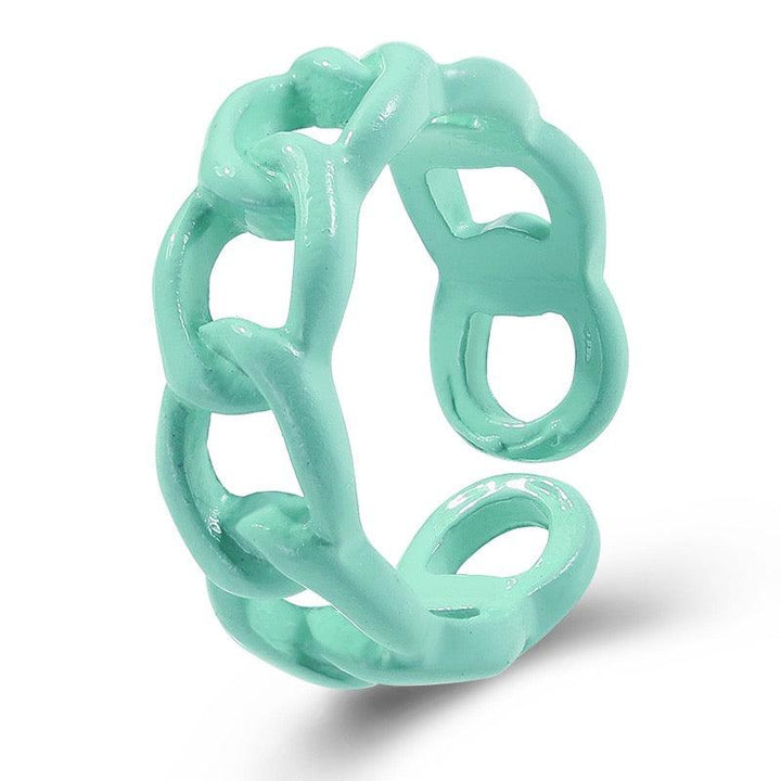 HOLLOW CHAIN RING - Bling Little Thing