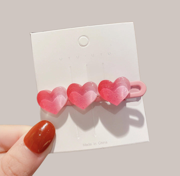 ICONIC HEART GRADIENT HAIR CLIP - Bling Little Thing