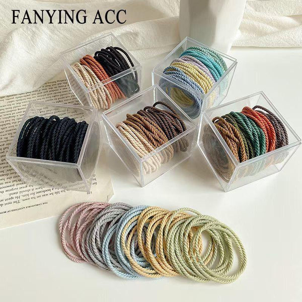 Imported Daily Use Rubberband/ Hairties (50 Pcs Box) - Bling Little Thing
