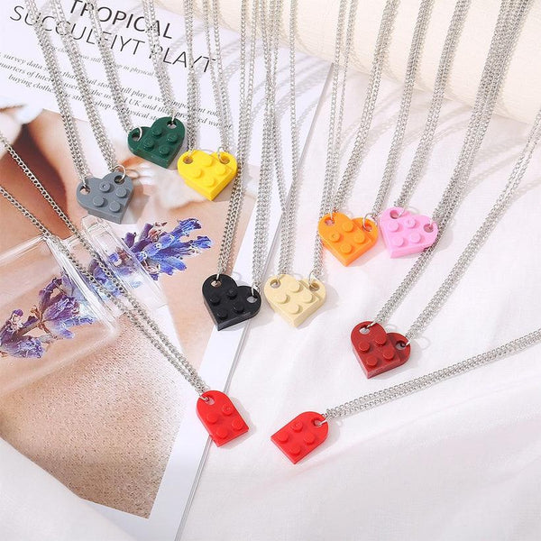 Lego Heart Detachable Necklaces - Bling Little Thing