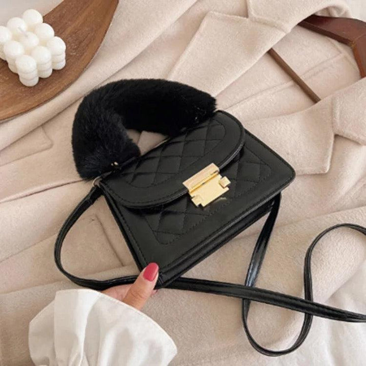 Luxury Plush Faux Fur Crossbody Sling Bag - Bling Little Thing