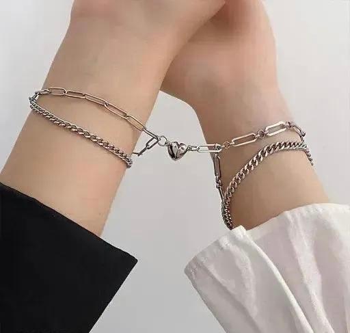 Magnetic Heart Couple/ Best Friends Bracelets Set of 2 - Bling Little Thing