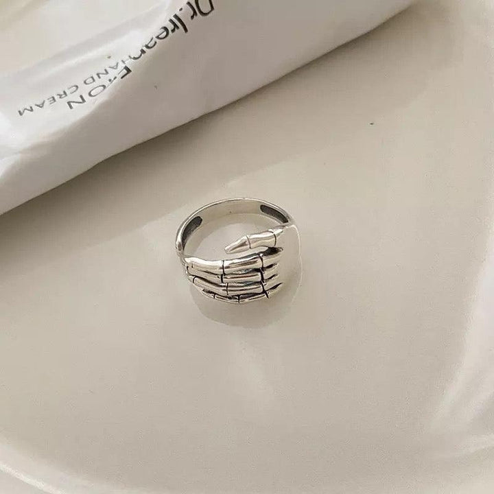 PALM RETRO STERLING SILVER RING - Bling Little Thing