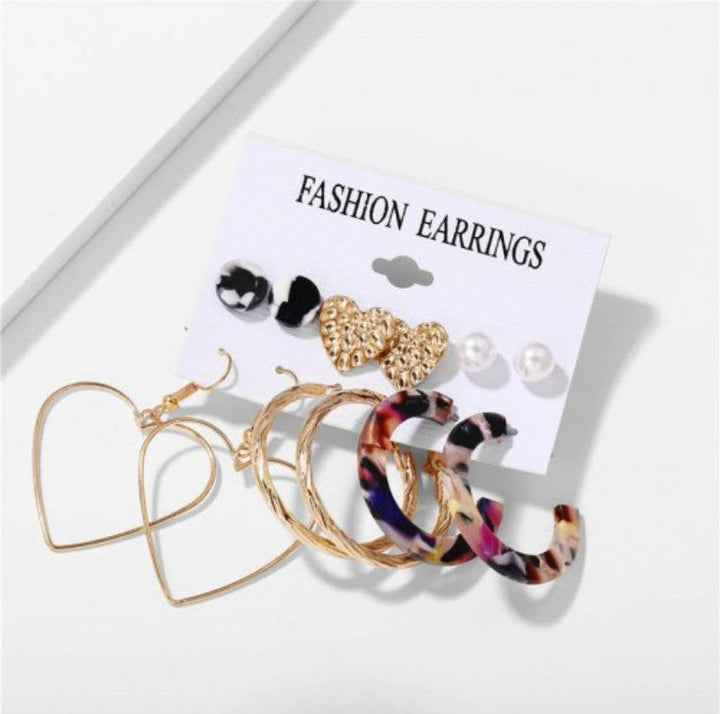 Party Fusion 6 pcs Earrings Combo Set - Bling Little Thing