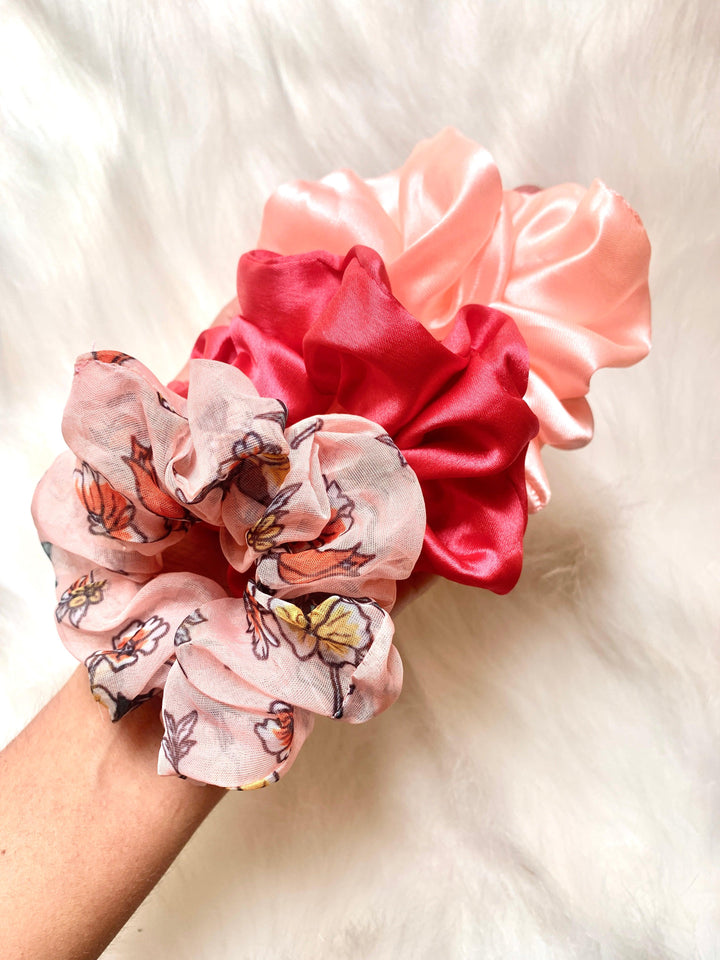 Peachiness Scrunchies bundle (set of 3) - Bling Little Thing