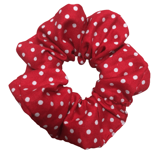 Pretty Polka Scrunchie (Red) - Bling Little Thing