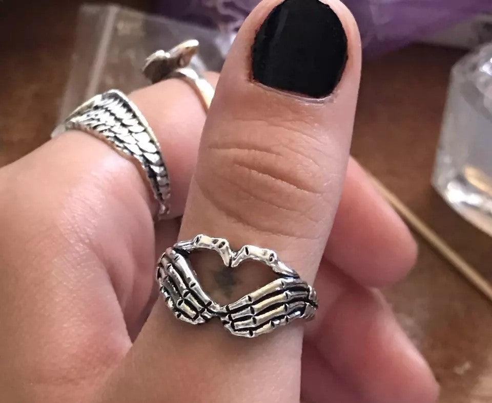 Punk Style Hell Ghost Finger Ring - Bling Little Thing