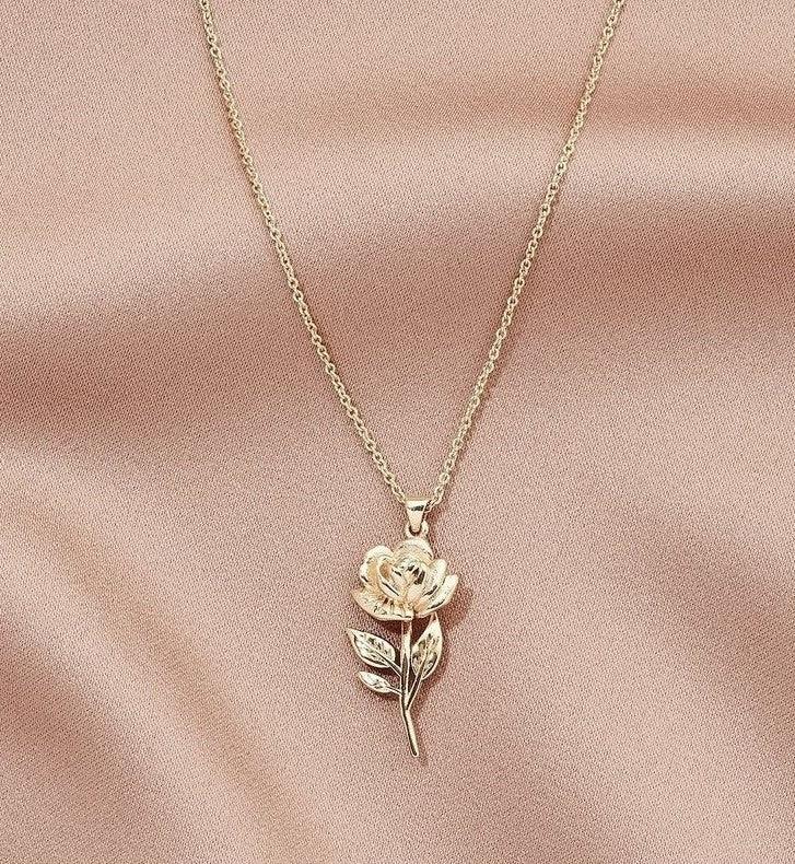 Rose Pendant Necklace - Bling Little Thing