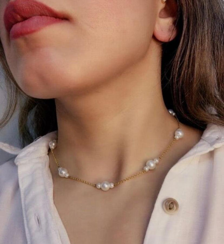 Royalty Pearl Chain Necklace - Bling Little Thing