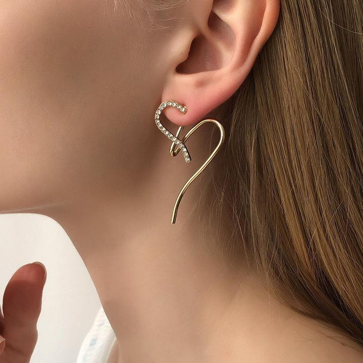 S925 Love Rhinestone Earrings - Bling Little Thing
