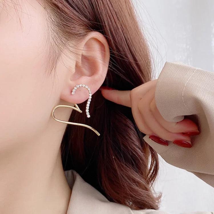S925 Love Rhinestone Earrings - Bling Little Thing