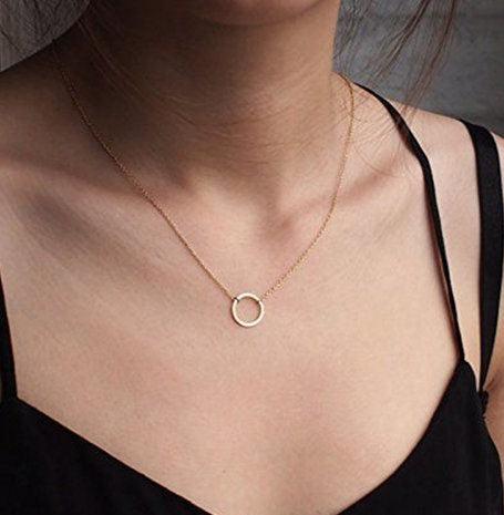 Simple Circle Necklace - Bling Little Thing