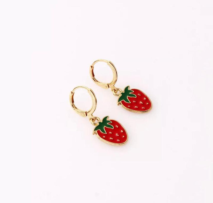 Strawberry Huggie Earrings - Bling Little Thing