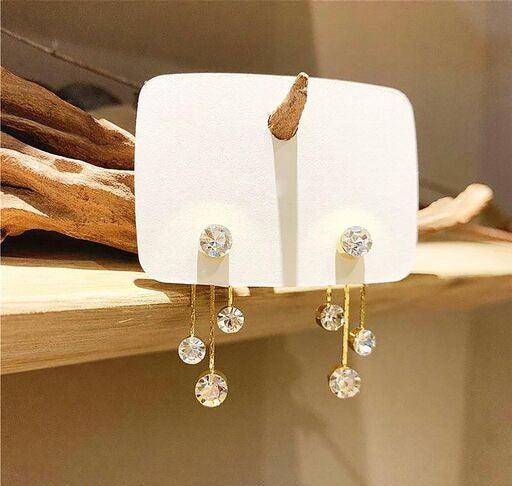Tassel Studded Crystal Luxury Earrings - Bling Little Thing