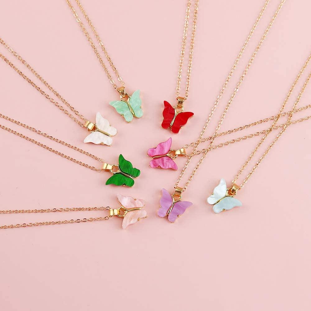 Trendy Chic Butterfly Pendant Necklace - Bling Little Thing