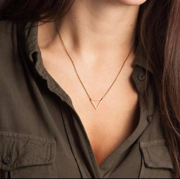 Triangle Minimal Chain Necklace - Bling Little Thing