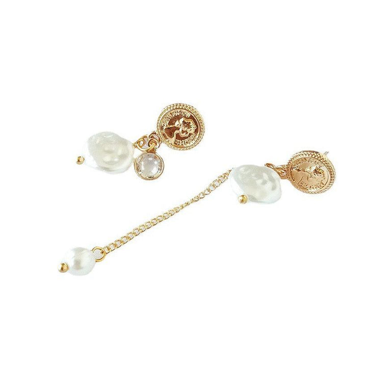 VINTAGE COIN PEARL EARRINGS - Bling Little Thing